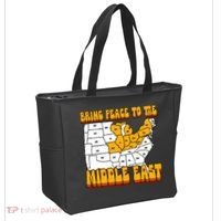 Bring Peace To The Middle East Usa Map Tote Bag thumb 2