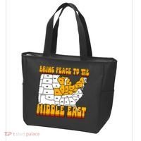 Bring Peace To The Middle East Usa Map Tote Bag thumb 3