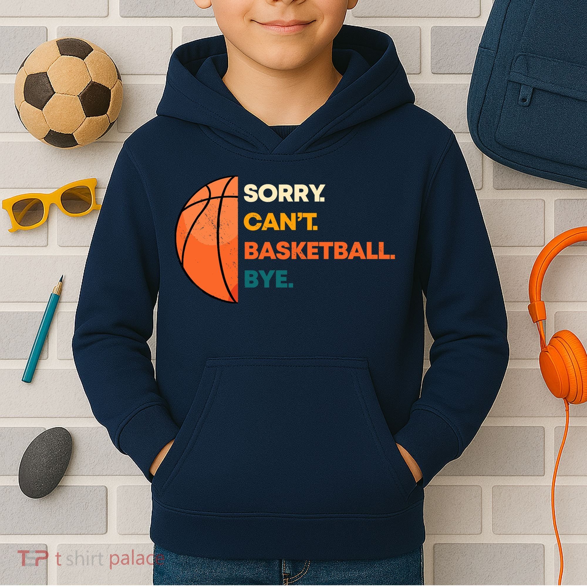 Basketball Player Team Sport Hoop Ball Game Guard Forward Kids Hoodie