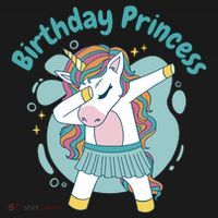 Birthday Princess Unicorn Cute Gift Backpack thumb 2