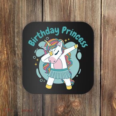 Birthday Princess Unicorn Cute Gift Coaster