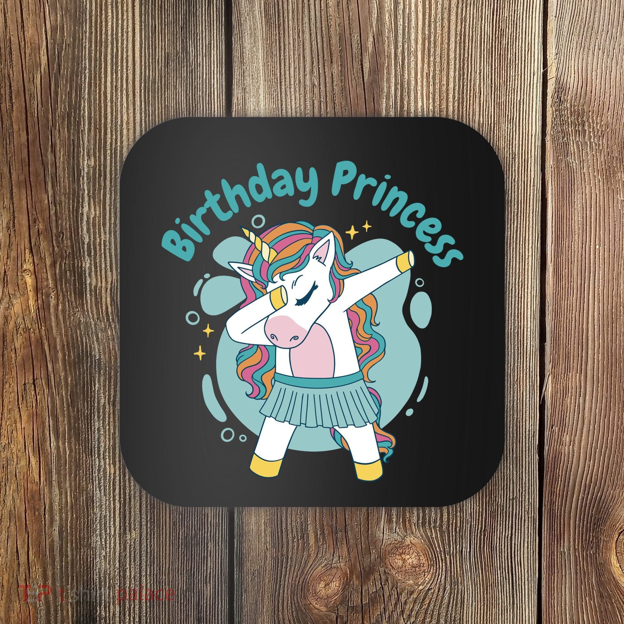 Birthday Princess Unicorn Cute Gift Coaster