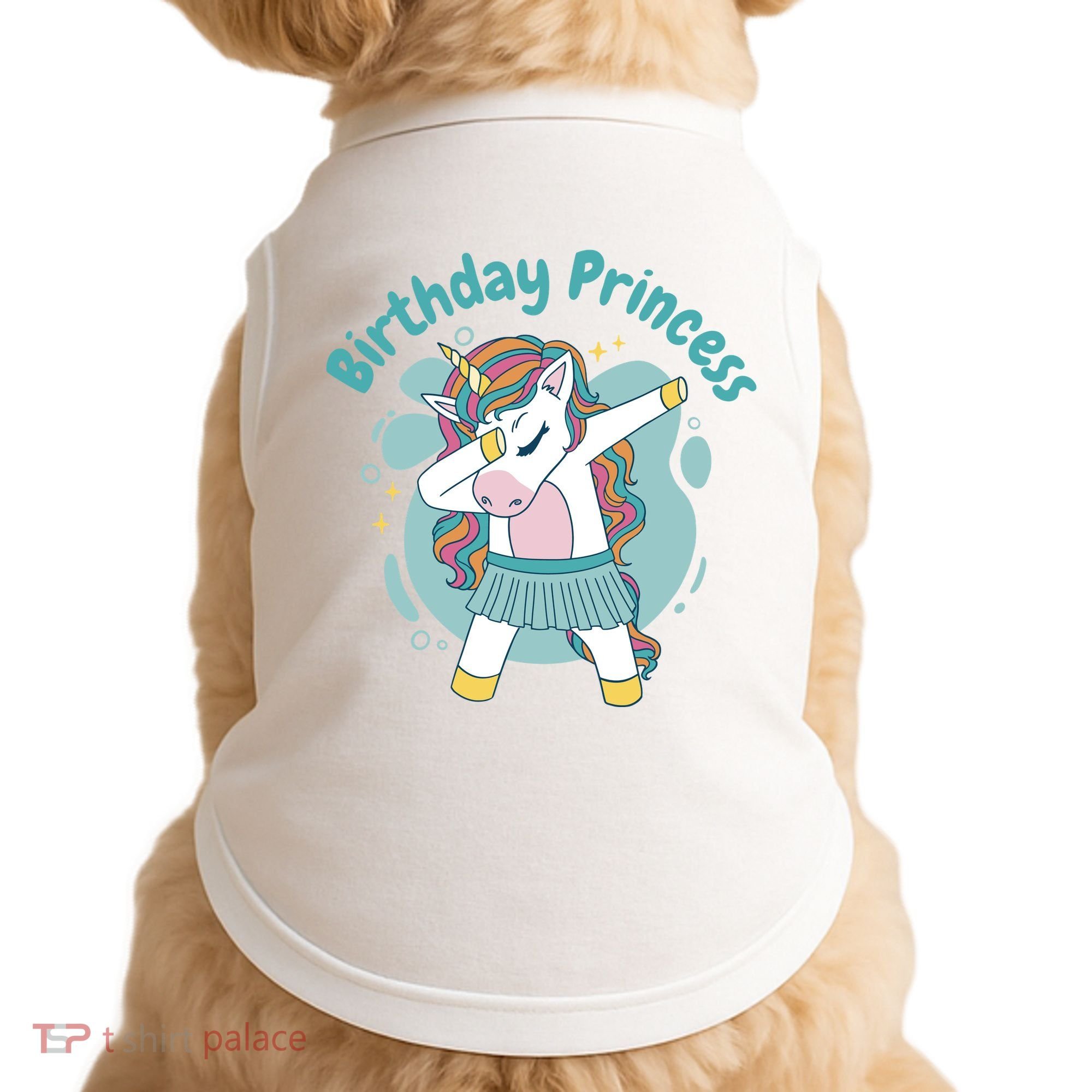 Birthday Princess Unicorn Cute Gift Doggie Tank