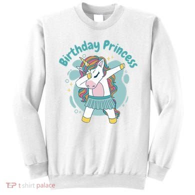 Birthday Princess Unicorn Cute Gift Sweatshirt