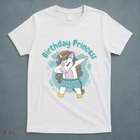 Birthday Princess Unicorn Cute Gift T-Shirt thumb 5