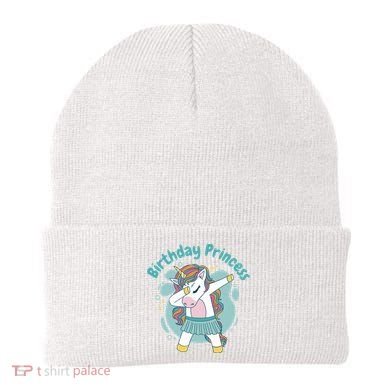 Birthday Princess Unicorn Cute Gift Beanie
