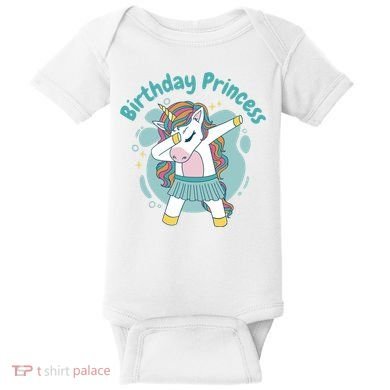 Birthday Princess Unicorn Cute Gift Baby Bodysuit