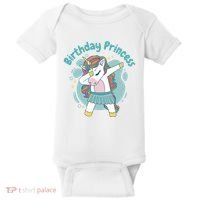 Birthday Princess Unicorn Cute Gift Baby Bodysuit thumb 0