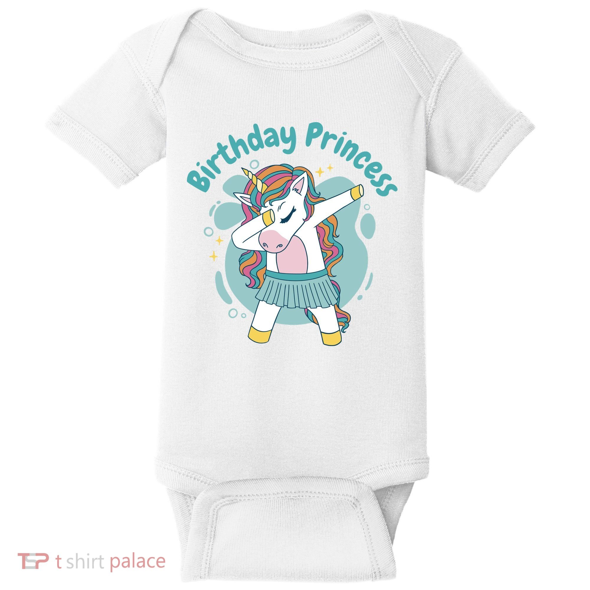 Birthday Princess Unicorn Cute Gift Baby Bodysuit