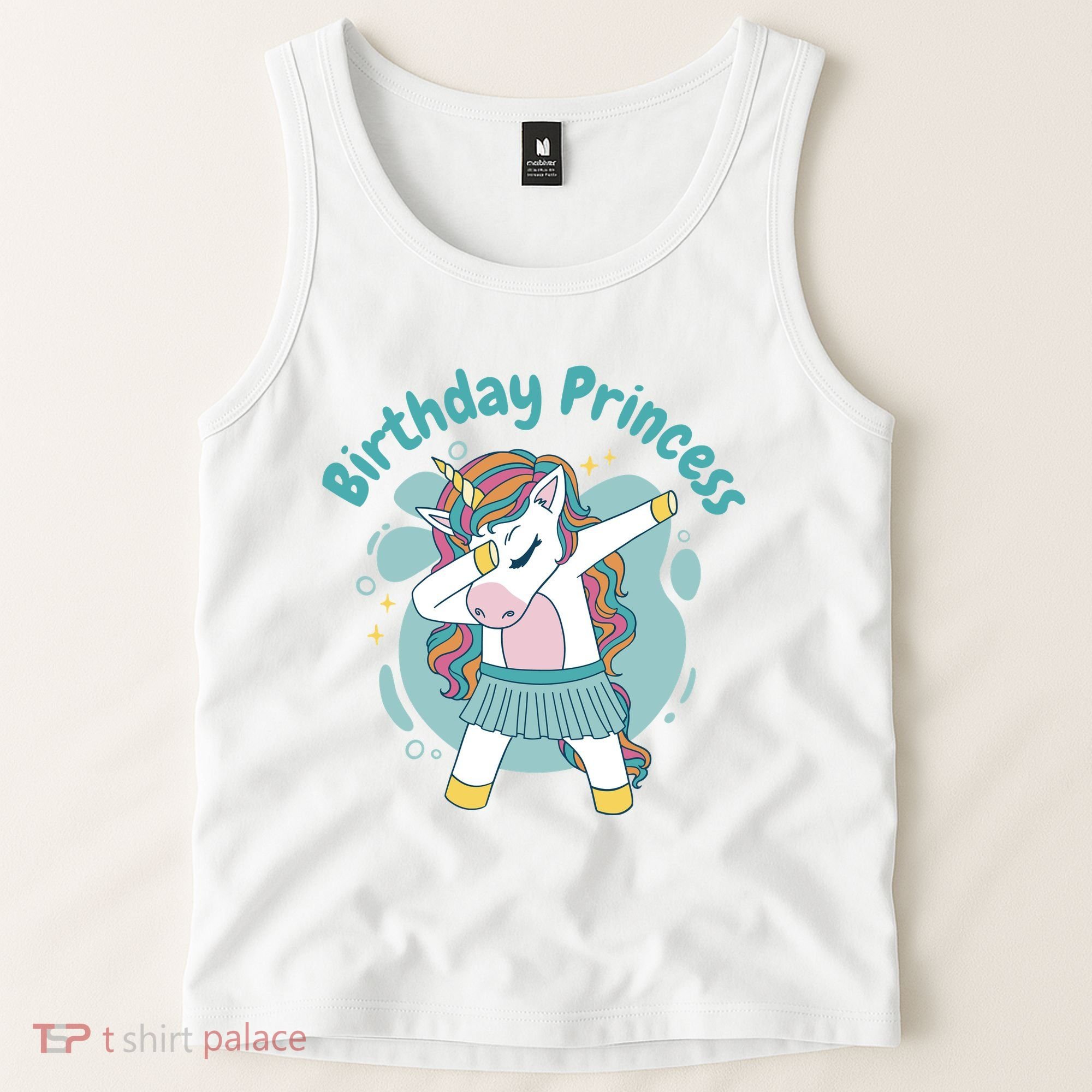 Birthday Princess Unicorn Cute Gift Tank Top