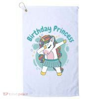 Birthday Princess Unicorn Cute Gift Golf Towel thumb 0