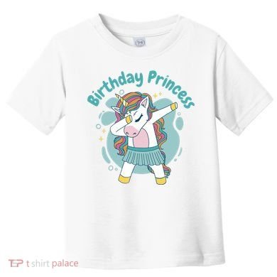 Birthday Princess Unicorn Cute Gift Toddler T-Shirt