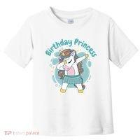 Birthday Princess Unicorn Cute Gift Toddler T-Shirt thumb 0