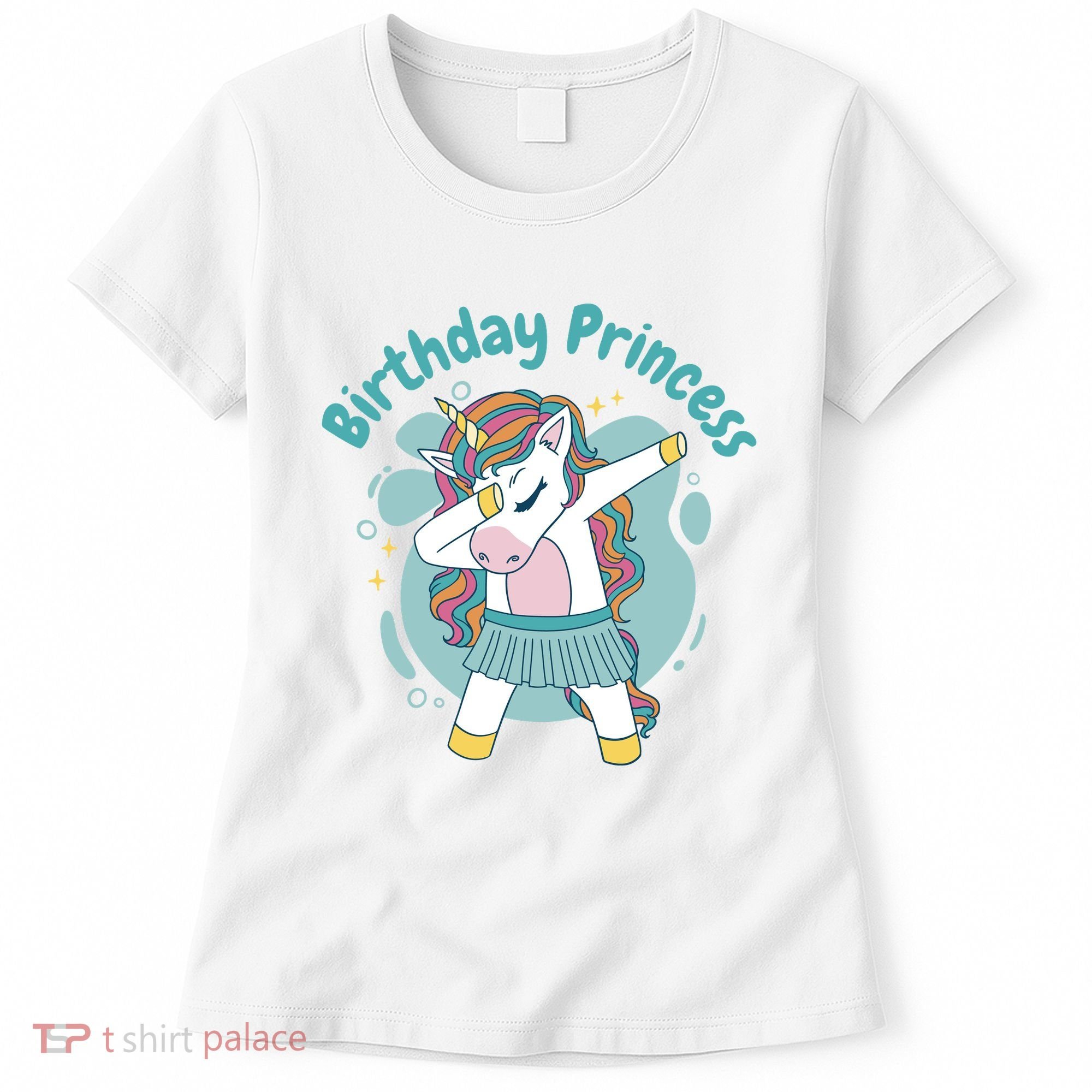 Birthday Princess Unicorn Cute Gift Women's T-Shirt