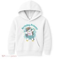 Birthday Princess Unicorn Cute Gift Kids Hoodie thumb 0
