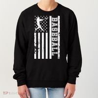 Baseball Pitcher USA Flag Women's Sweatshirt thumb 0