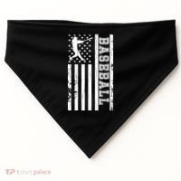 Baseball Pitcher USA Flag USA-Made Doggie Bandana thumb 0