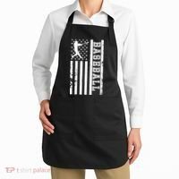 Baseball Pitcher USA Flag Apron thumb 2