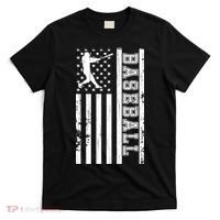 Baseball Pitcher USA Flag T-Shirt thumb 0