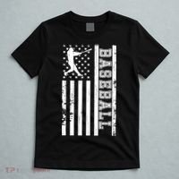 Baseball Pitcher USA Flag T-Shirt thumb 5