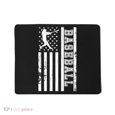 Baseball Pitcher USA Flag Mousepad