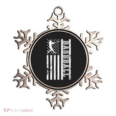 Baseball Pitcher USA Flag Ornament