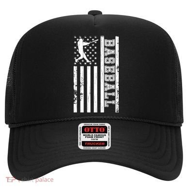 Baseball Pitcher USA Flag Hat