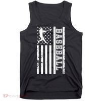 Baseball Pitcher USA Flag Tank Top thumb 0