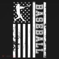Baseball Pitcher USA Flag Women's Long Sleeve Shirt thumb 2