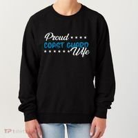 Bold Proud Uscg Coast Guard Wife Gift Women's Sweatshirt thumb 0