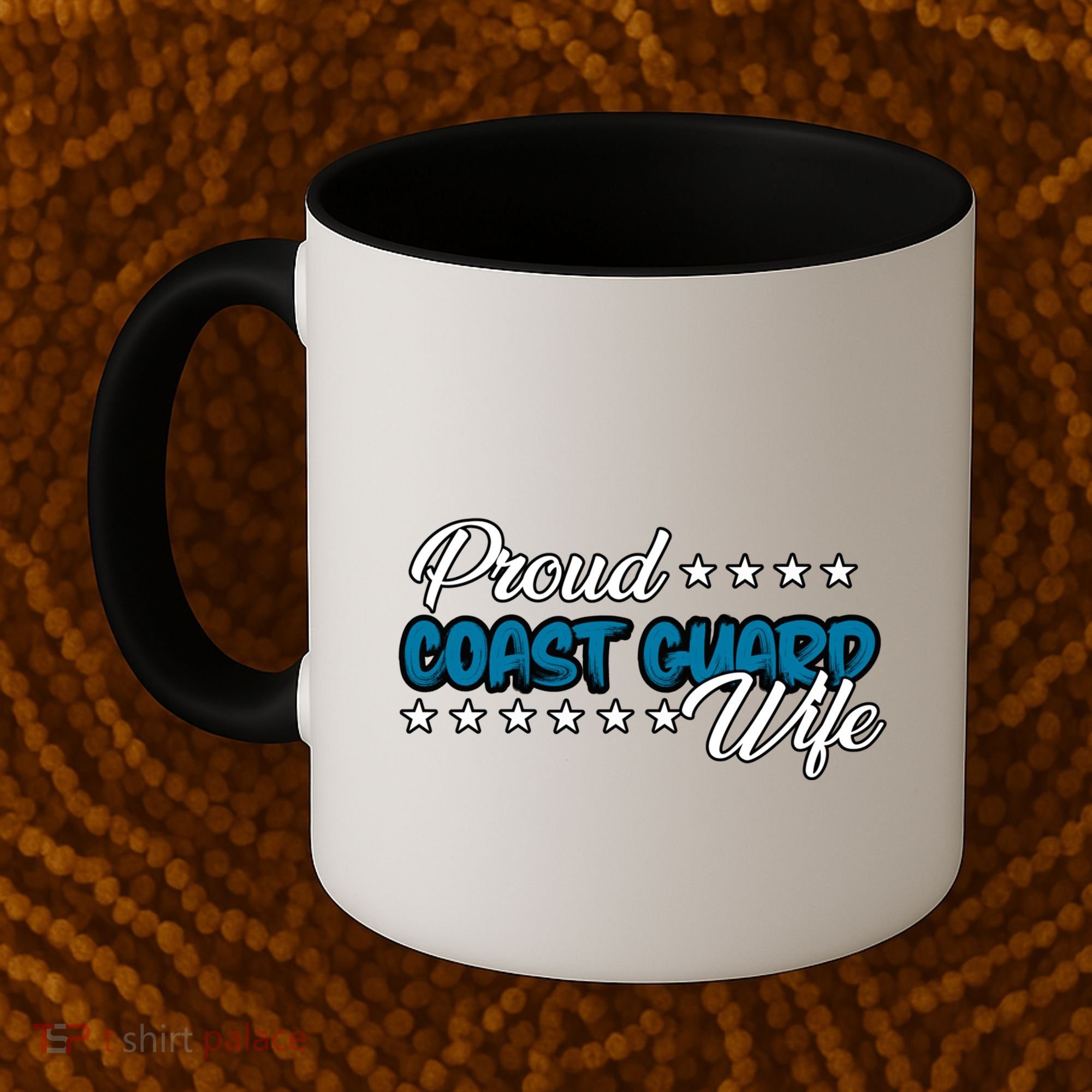 Bold Proud Uscg Coast Guard Wife Gift Coffee Mug