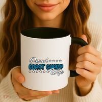 Bold Proud Uscg Coast Guard Wife Gift Coffee Mug thumb 3