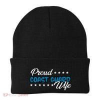 Bold Proud Uscg Coast Guard Wife Gift Beanie thumb 0