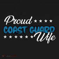 Bold Proud Uscg Coast Guard Wife Gift Women's Hoodie thumb 2