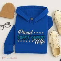 Bold Proud Uscg Coast Guard Wife Gift Hoodie thumb 4