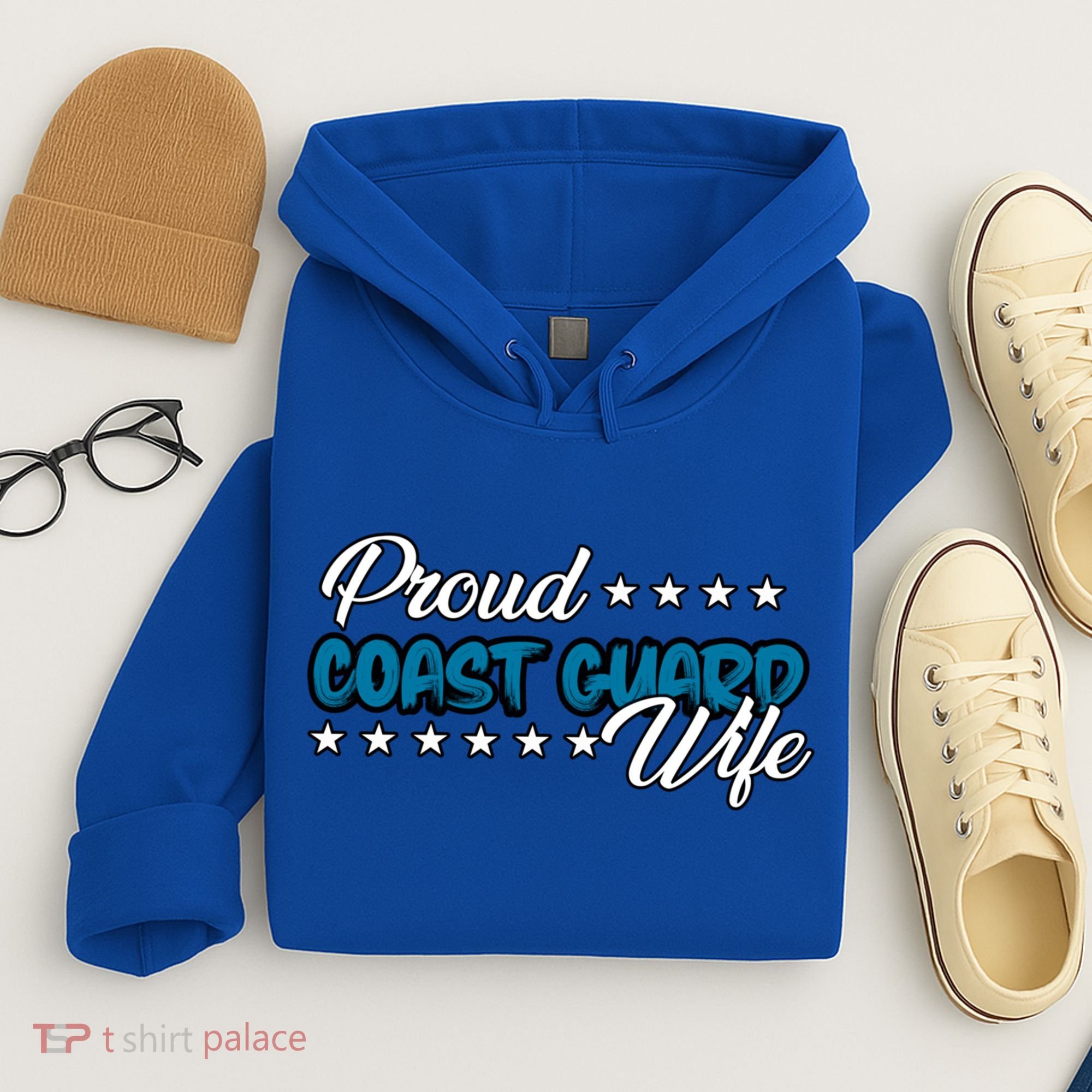Bold Proud Uscg Coast Guard Wife Gift Hoodie