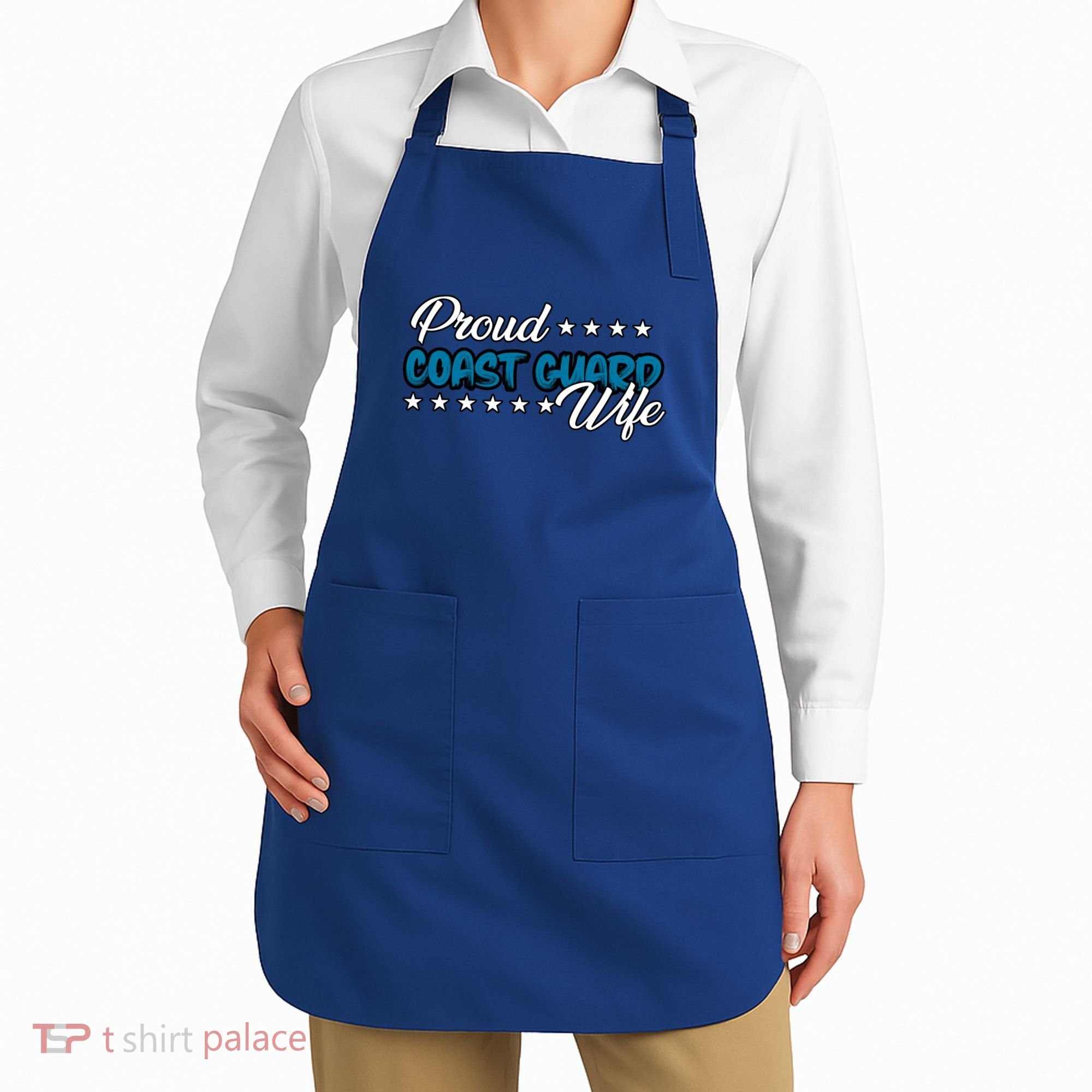 Bold Proud Uscg Coast Guard Wife Gift Apron