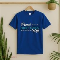 Bold Proud Uscg Coast Guard Wife Gift T-Shirt thumb 2