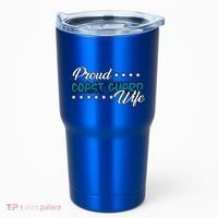 Bold Proud Uscg Coast Guard Wife Gift Tumbler thumb 0