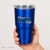 Bold Proud Uscg Coast Guard Wife Gift Tumbler thumb 2
