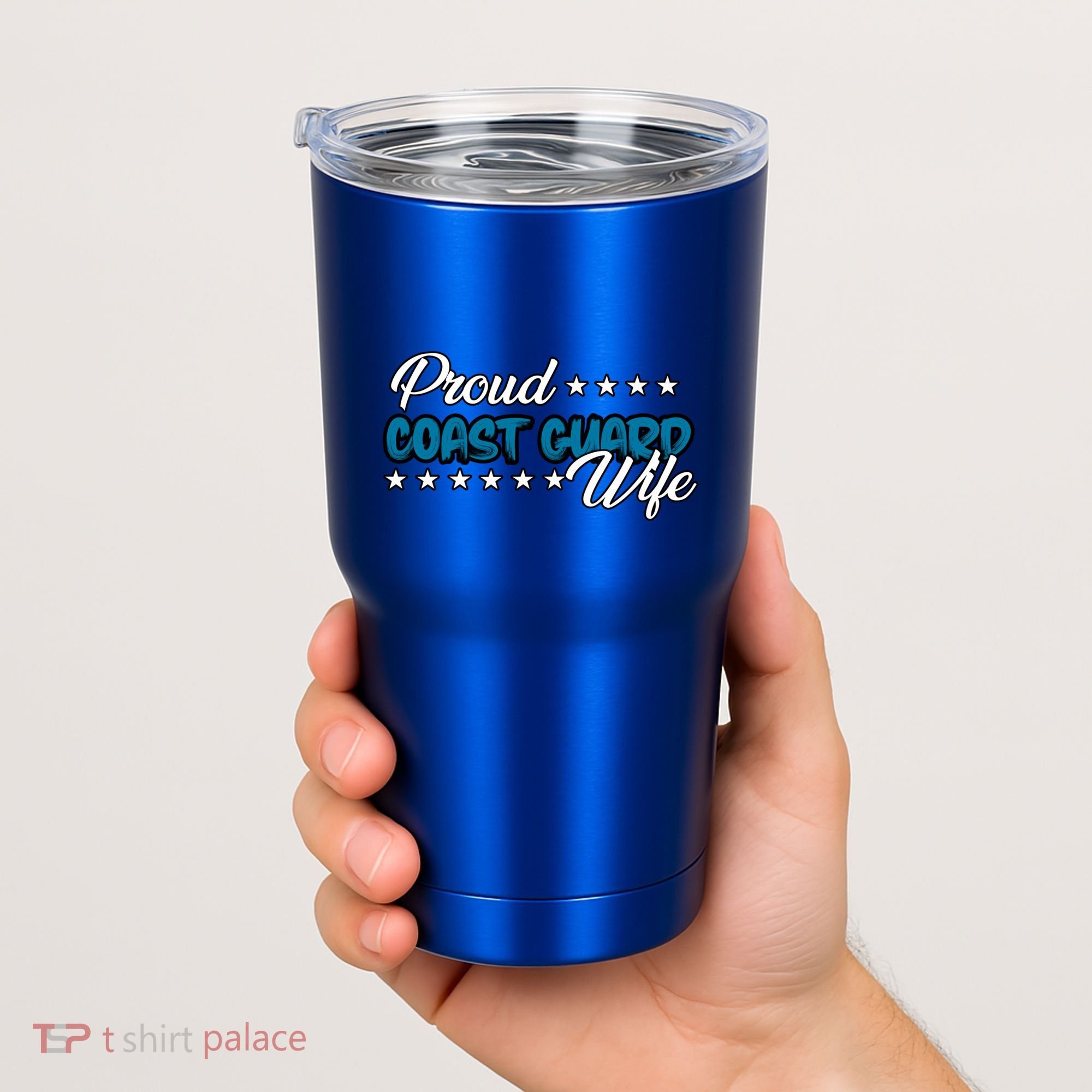 Bold Proud Uscg Coast Guard Wife Gift Tumbler