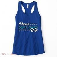 Bold Proud Uscg Coast Guard Wife Gift Women's Tank Top thumb 0