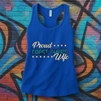 Bold Proud Uscg Coast Guard Wife Gift Women's Tank Top thumb 3