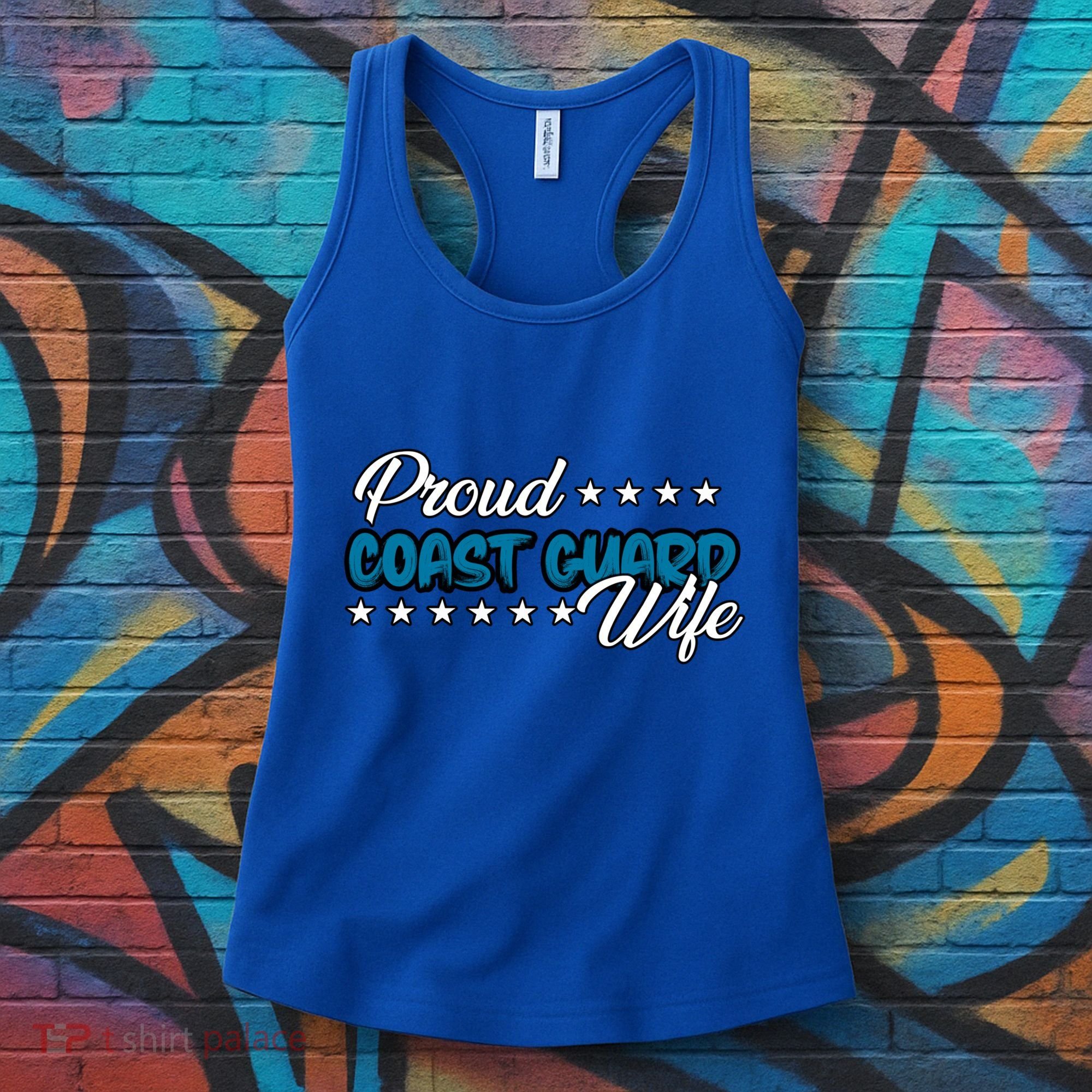 Bold Proud Uscg Coast Guard Wife Gift Women's Tank Top