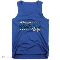 Bold Proud Uscg Coast Guard Wife Gift Tank Top thumb 0
