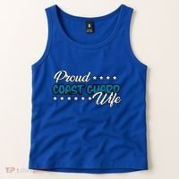Bold Proud Uscg Coast Guard Wife Gift Tank Top thumb 2