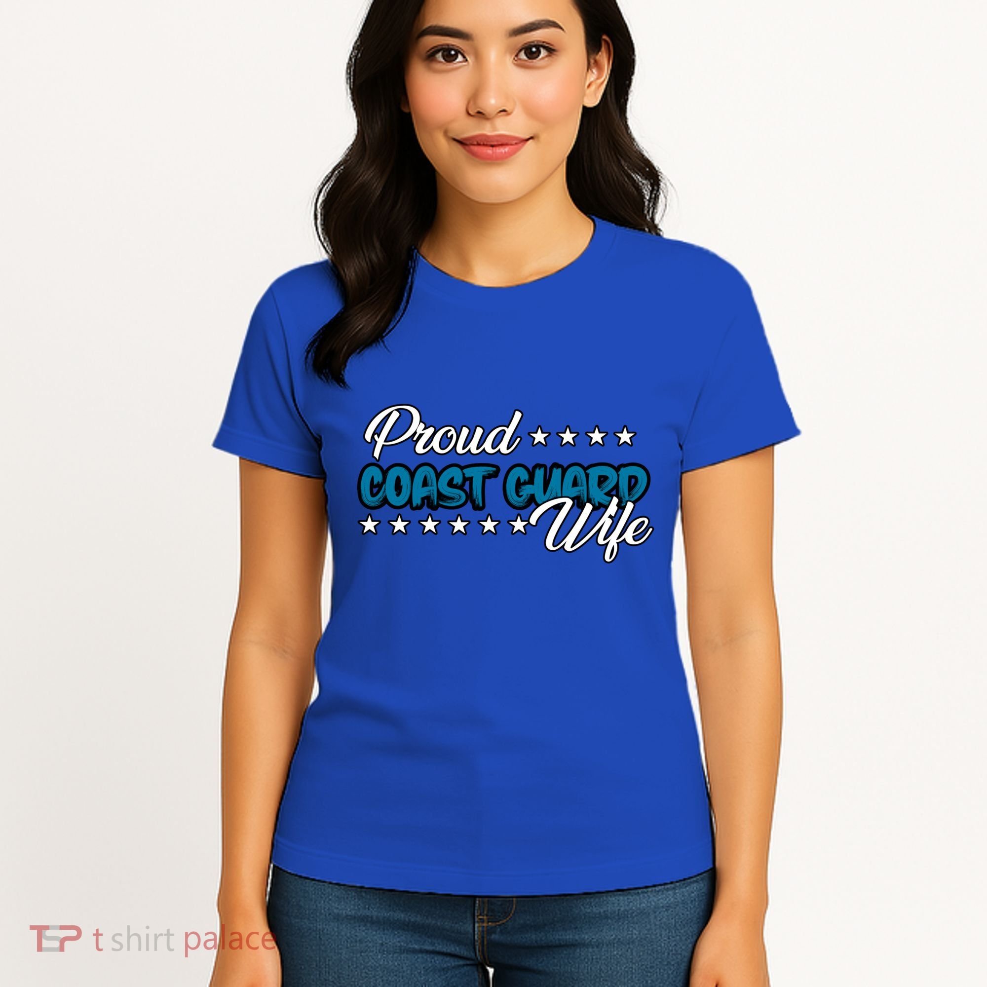 Bold Proud Uscg Coast Guard Wife Gift Women's T-Shirt