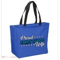 Bold Proud Uscg Coast Guard Wife Gift Tote Bag thumb 2