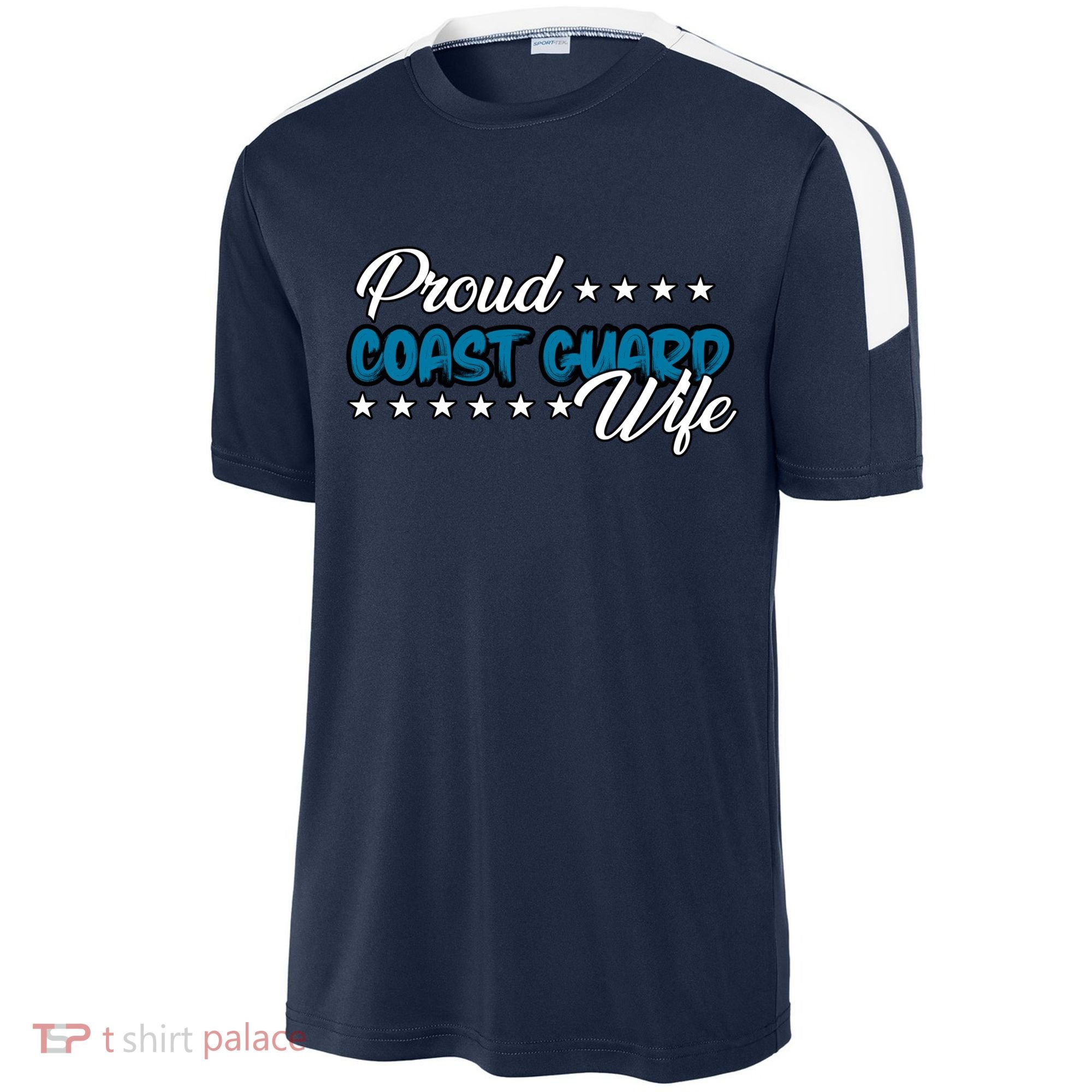 Bold Proud Uscg Coast Guard Wife Gift Sport-Tek Competitor United Soccer Jersey