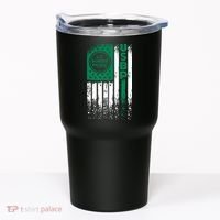 Border Patrol Us Flag Thin Green Line Law Enforcement Tumbler thumb 0